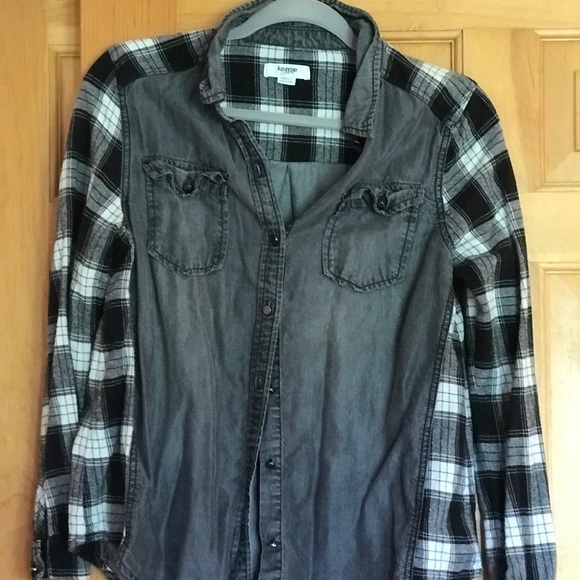 Kenzie plaid long sleeve shirt - Picture 1 of 2
